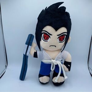Anime NARUTO Uchiha Sasuke‎ Cartoon 10" Plush Figure  2012 Banpresto Collectable